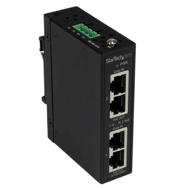 Startech inyector poe power over eth. 2 puertos et