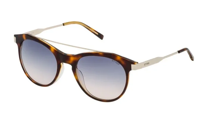 Sting SST073520AHW Gafas, Shiny Havana Top+Yellow, 52/20/135 para Mujer