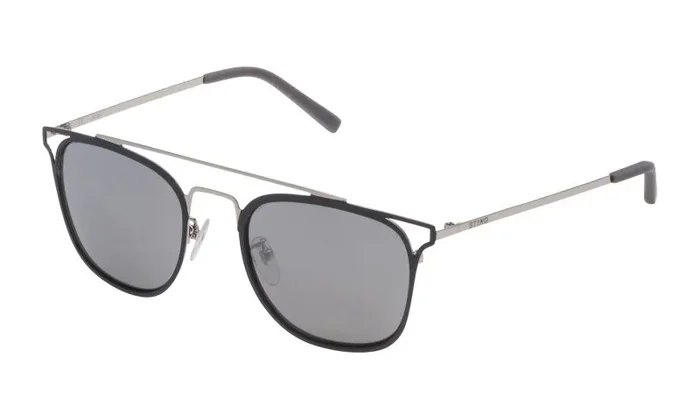 Sting SST13652H70X Gafas, Shiny Palladium W/Matt Grey Parts, 52/21/145 para Hombre