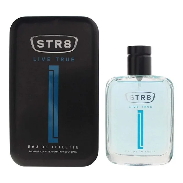 STR8 EDT LIVE TRUE 50 ml – Fragancia fresca e invigoratante con notas cítricas y de madera, centro de larga duración, ideal para uso diario, perfecto para cualquier ocasión