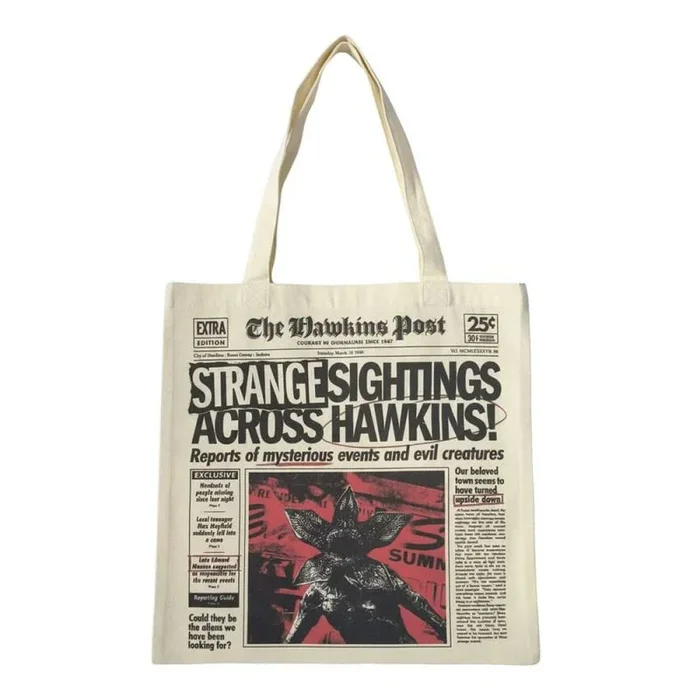Stranger things bolso newspaper