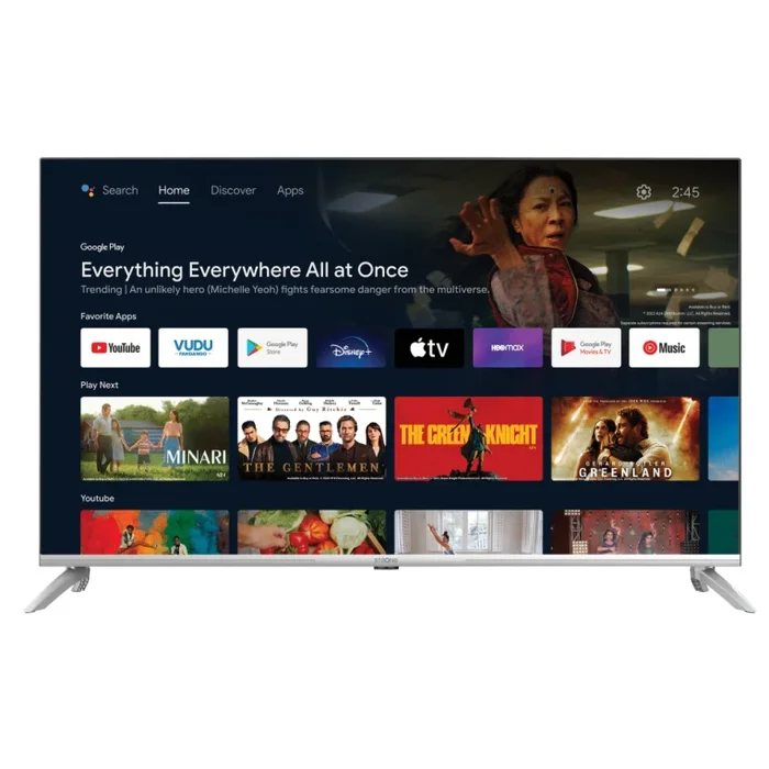 Strong 43UD6593 Televisor 109,2 cm (43″) 4K Ultra HD Smart TV Wifi Plata 250 cd / m²