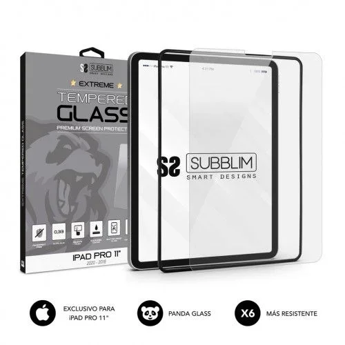 Subblim protector de cristal templado extreme tempered glass ipad pro 11″ 2020 – 2018