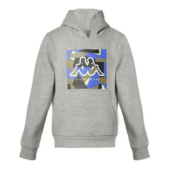 Sudadera con Capucha Niño Kappa Clot Gris 6 Años