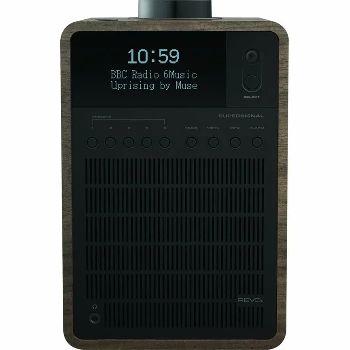 Supersignal dab+ / fm / bluetooth combo radio nogal-negro