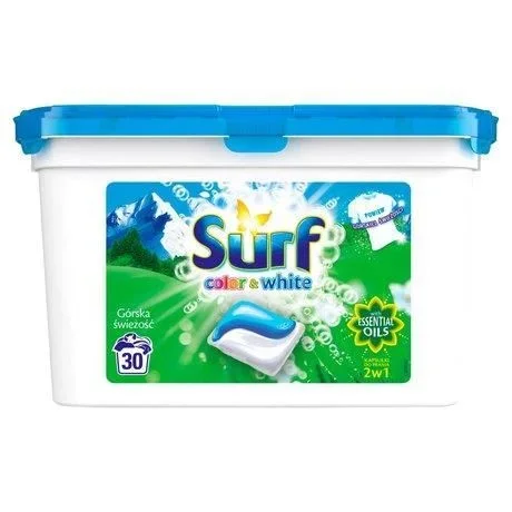 Surf washing pods color & white mountain freshness 30 pieces