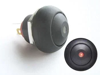 Switches Botón de Poussoir Miniature unipolaire LED Rouge Off de on