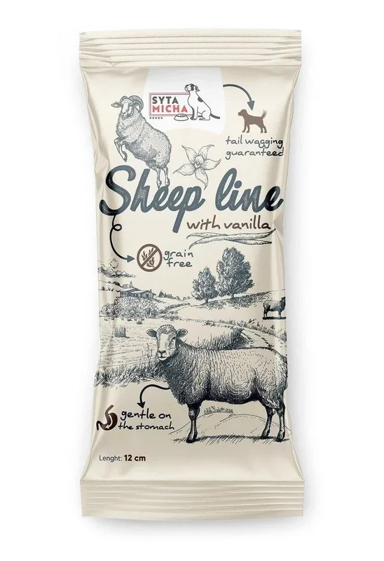 Syta micha sheep line sheep with vanilla – mordedor para perros – 12 cm