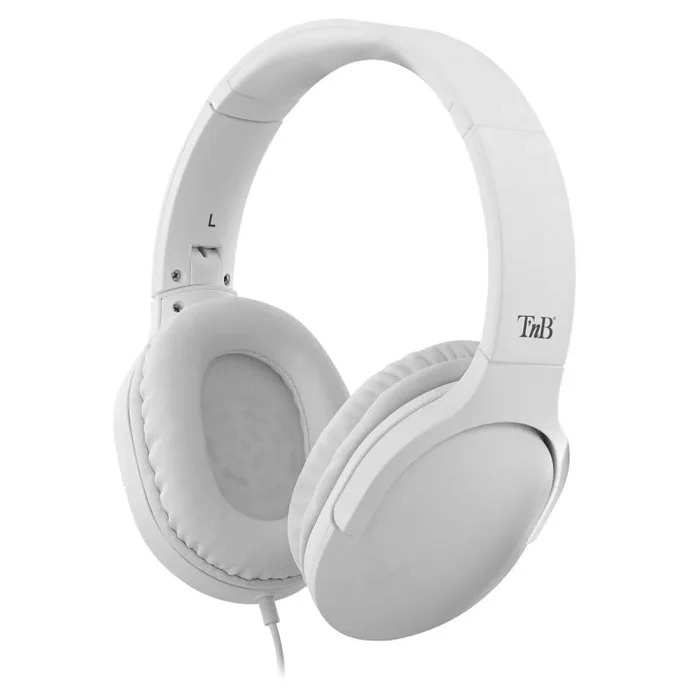 T’nB Tnb – Auriculares con Cable Jack de 3,5 mm + USB-C Plegable colección C-Sound – Blanco 1,1 m