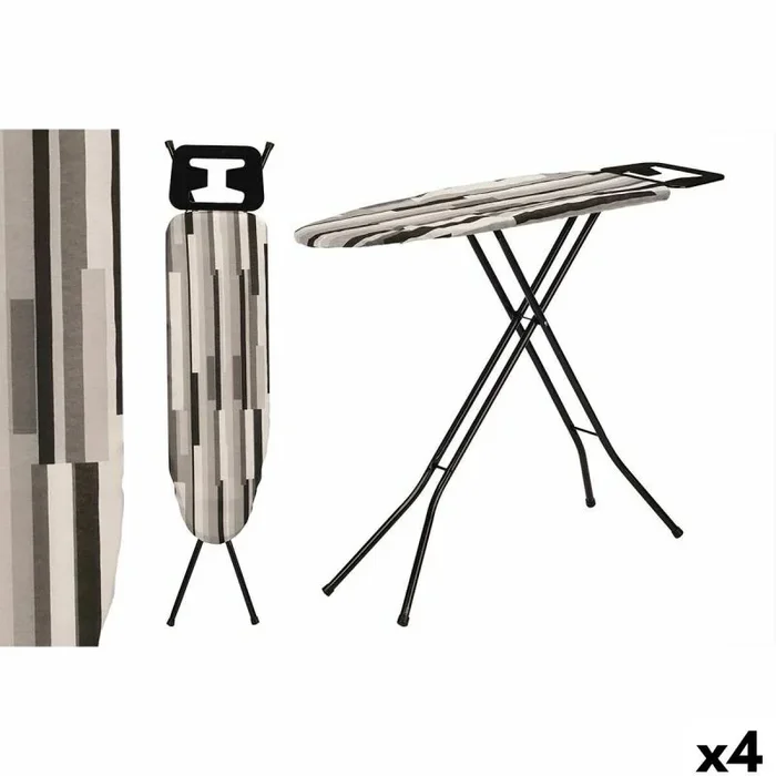 Tabla de Planchar Kipit 18358 – CB-143 Blanco Negro Gris Metal Tela (4 Unidades) – Marca: Kipit – EAN: 4899888768890