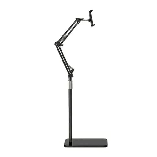 Tableta para Teléfono Móvil Soporte Voladizo Telescópico Transmisión En Vivo 175 cm (Negro)