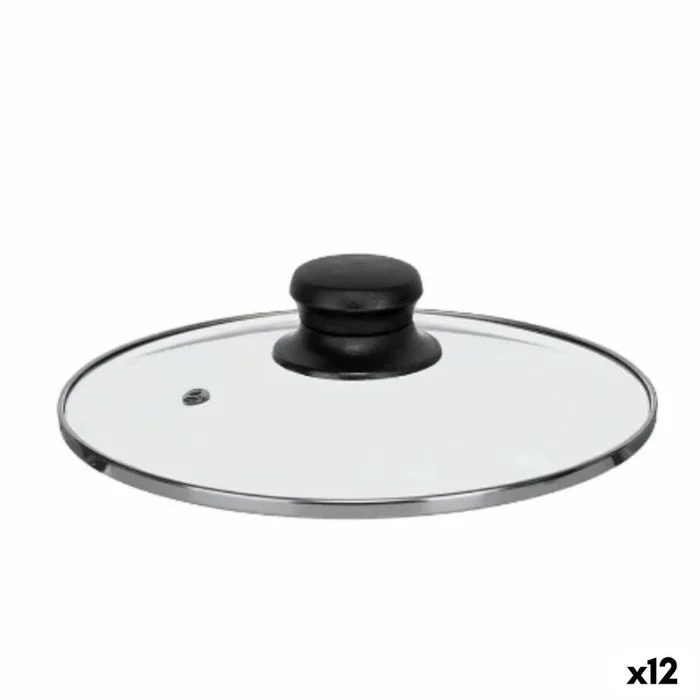 Tapa para olla 20 cm cristal plateado (12 unidades)