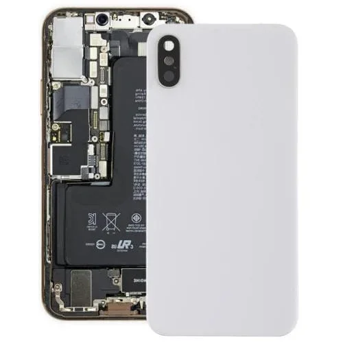 Tapa Trasera de Batería con Bisel y Lente de Cámara Trasera Adhesivo Apple iPhone XS (Blanco)