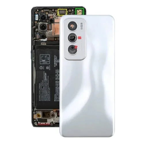 Tapa Trasera de Batería con Tapa de Lente de Cámara Oppo Reno12 Global (Plata)