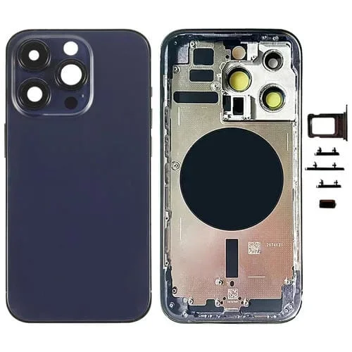 Tapa Trasera de Batería con Teclas Laterales y Bandeja Tarjetas Apple iPhone 14 Pro (Morado) Versión USA