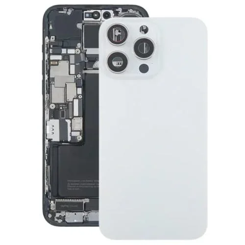 Tapa Trasera de Batería de Vidrio Apple iPhone 15 Pro con Cubierta de Lente de Cámara (Blanco)