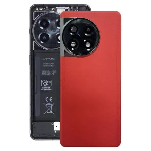 Tapa Trasera de Cuero OnePlus 11R Cph2487 con Batería (Rojo)