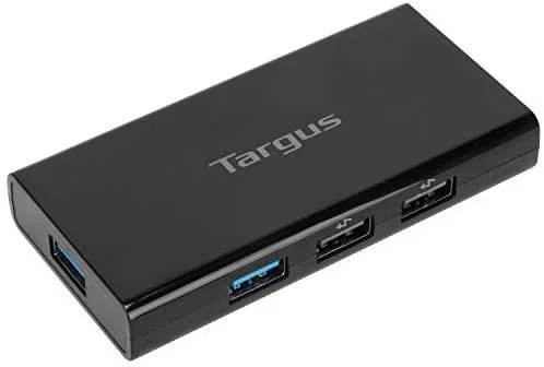 Targus ACH225EU hub de interfaz USB 3.2 Gen 1 (3.1 Gen 1) Type-A Negro