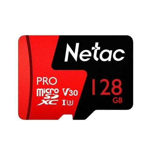 Tarjeta de Memoria Netac P500 Pro 128GB U3 para Grabador de Datos de Automóvil Monitor Cámara Tarjeta TF