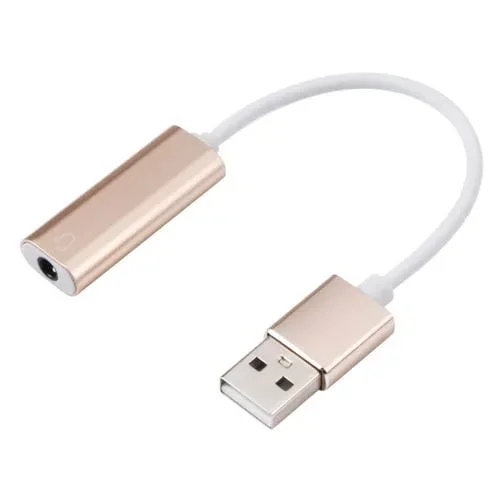 Tarjeta de Sonido USB Hifi Magic Voice 7.1Ch (Oro)