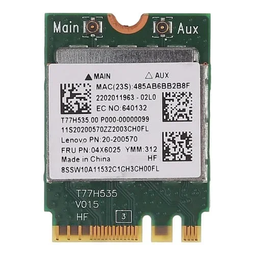 Tarjeta Inalámbrica Rtl8723Be 300Mbps 802.11N M2 Ngff Mini PCIe Adaptador WIFI Bluetooth 4.0 para Lenovo E450 E550 E555 Y50 04X6025