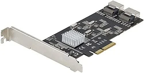 Tarjeta PCIe de 8 Puertos SATA – Tarjeta Adaptadora de Expansión PCI Express SATA con 4 Controladores de Host – Tarjeta Controladora PCIe SATA – SATA III