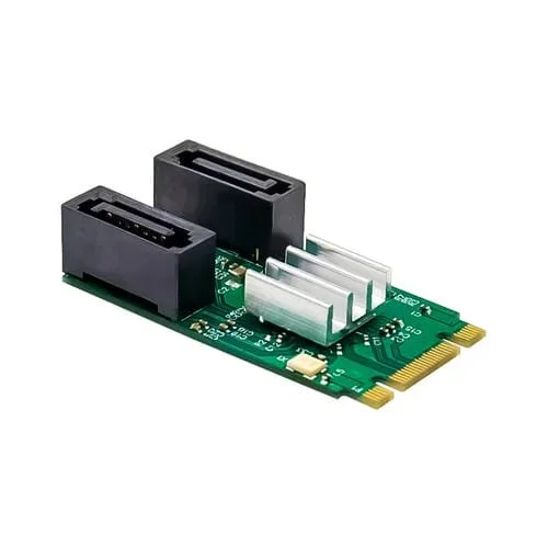 Tarjeta PCIe St551 6Gbps Clave B+M Adaptador SATA 3.0 Dual 2 Puertos M.2 a SATA