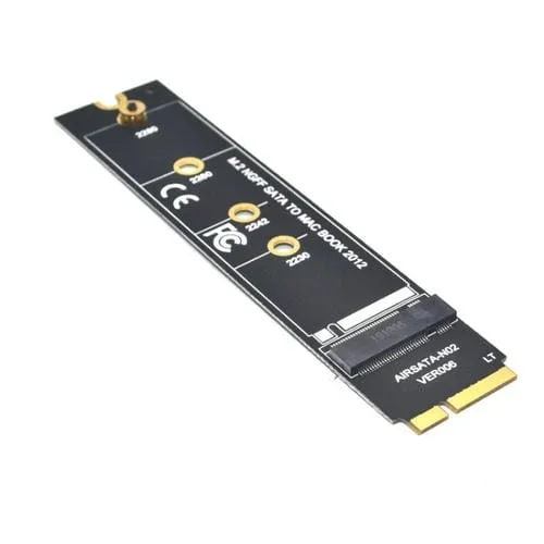 Tarjeta Vertical Adaptadora M.2 Ngff Sata Mac SSD Apple MacBook Air (2012) A1465 A1466 Tipo Largo