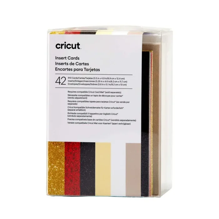 Tarjetas de inserción para plotter de corte cricut glitz & glam r10