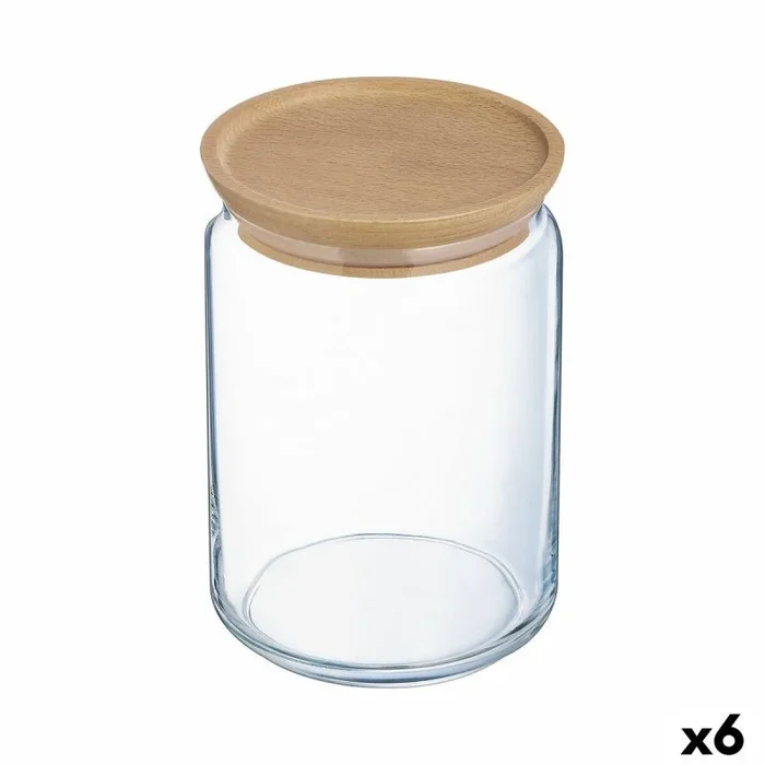 Tarro luminarc pav transparente vidrio (1 l) (6 unidades)