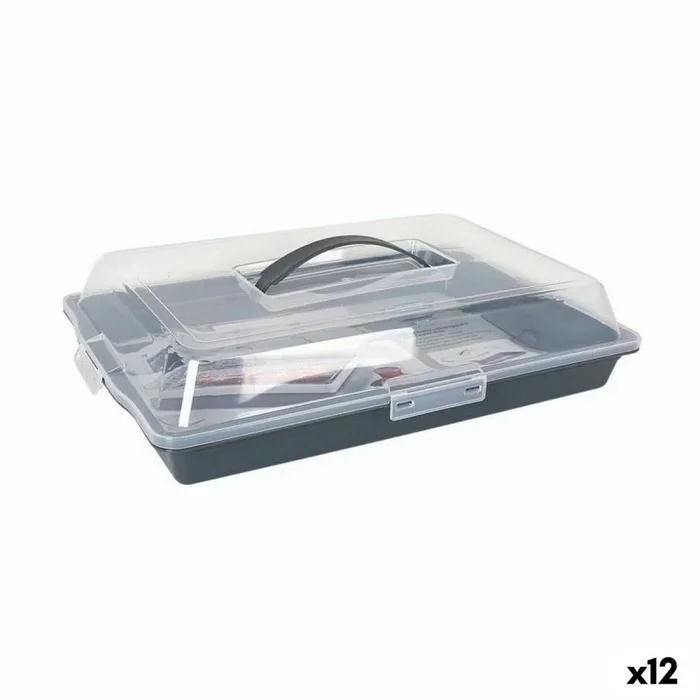 Tartera dem con asa 44 x 30 x 10 cm (12 unidades)