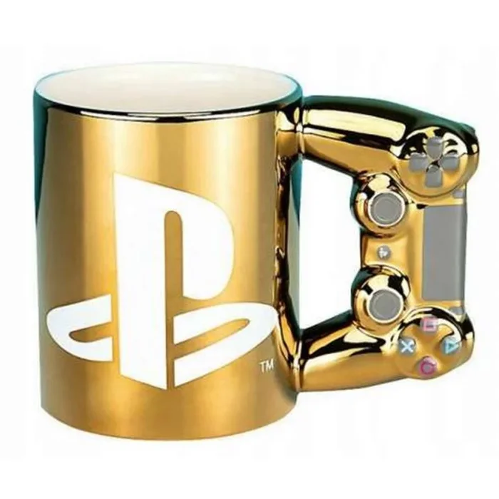 Taza 3d paladone playstation dualshock 4 dorada