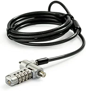 Tech air TALUC07 cable antirrobo Negro, Plata 2 m