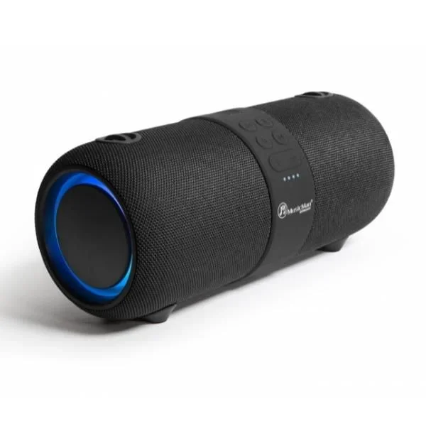 Technaxx MusicMan LED SoundBlaster Parlante Inalámbrico Portátil con Bluetooth v4.2 Sonido Estéreo Función TWS Radio FM Incorporada Micrófono Conectores AUX-IN BT-X56