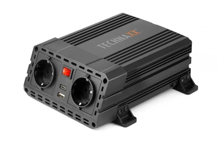Technaxx TE19 adaptador e inversor de corriente Auto 600 W Negro
