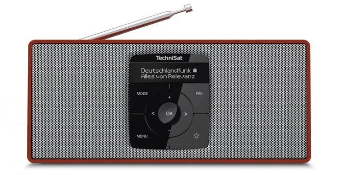 TechniSat DIGITRADIO2S Portátil Digital Rojo, Plata