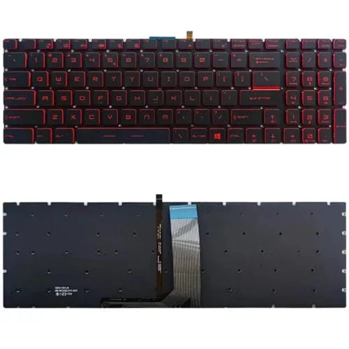 Teclado con Luz de Fondo MSI GT62 GT72 GE62 GE72 GS60 GS70 GL62 GL72 GP62 GT72S GP72 GL63 GL73 (Rojo)