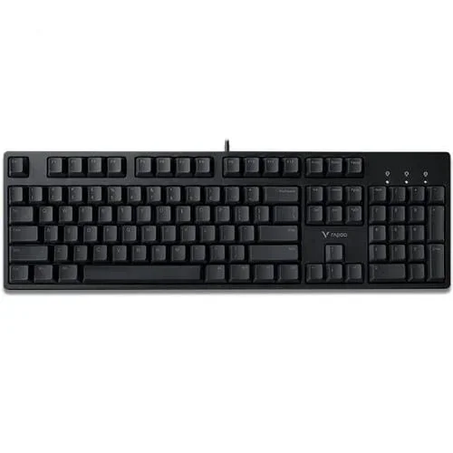 Teclado Mecánico para Juegos Rapoo V860 con Cable para Escritorio 104 Teclas Eje Verde