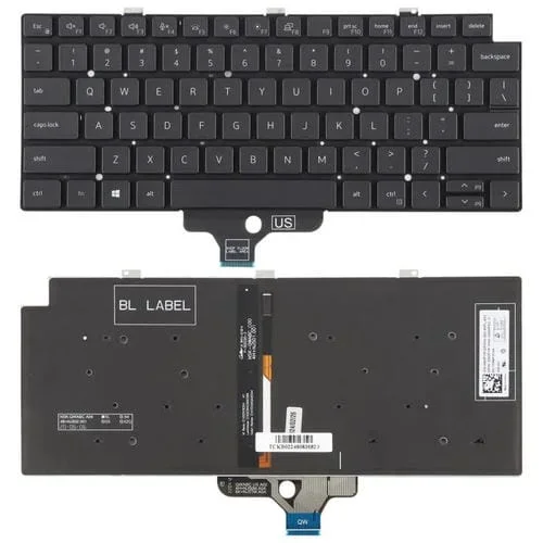 Teclado Retroiluminado Dell Latitude 5320 7320 Versión USA Portátil (Negro)