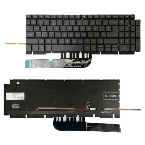 Teclado Retroiluminado Dell Latitude 7400 3400 5400 7410 5401 Versión en Español (Negro)
