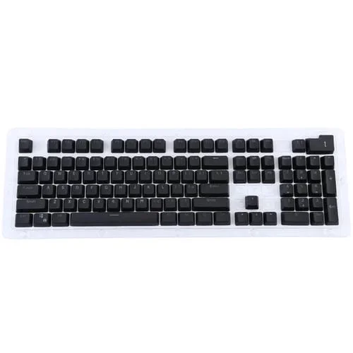 Teclas Retroiluminadas PBT Doble Disparo 104 Teclas para Teclado Mecánico (Negro)