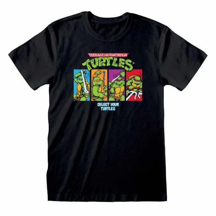 Teenage mutant ninja turtles – select your turtle (unisex black t-shirt) small