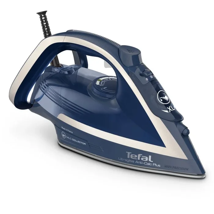 Tefal Ultragliss Anti-Calc Plus FV6830 Plancha a vapor 2800 W Azul, Plata