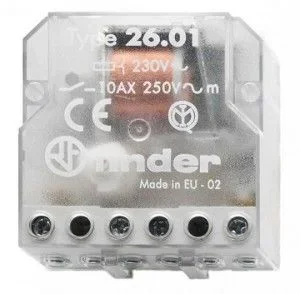 Telerruptor FINDER 230Vac 2Ctos Abiertos 10A/250Vac