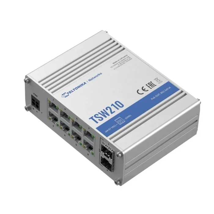 Teltonika tsw210 | switch | 8x rj45 1000mb/s, 2x sfp