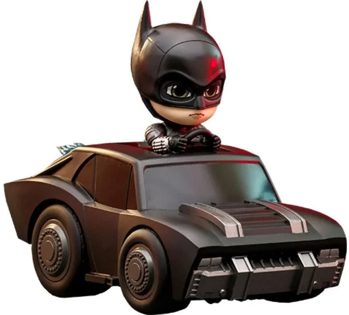 The batman minifigura & vehículo cosbaby batman & batmobile 12 cm