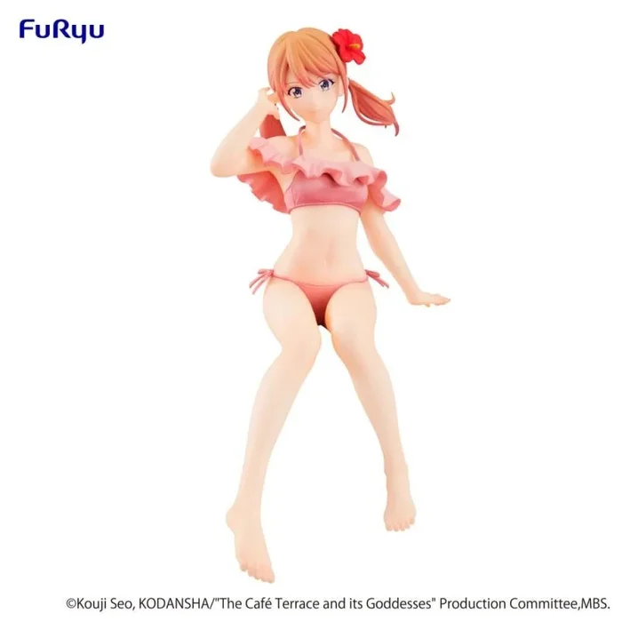 The café terrace and its goddesses estatua pvc noodle stopper riho tsukishima 14 cm