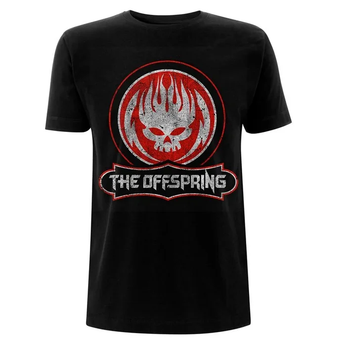 The offspring – distressed skull (unisex black t-shirt) large