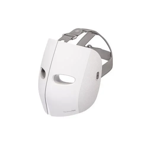 TheraFace Máscara LED para el cuidado de la piel con masaje vibratorio, masajeador facial LED para arrugas, estiramiento de la piel e imperfecciones