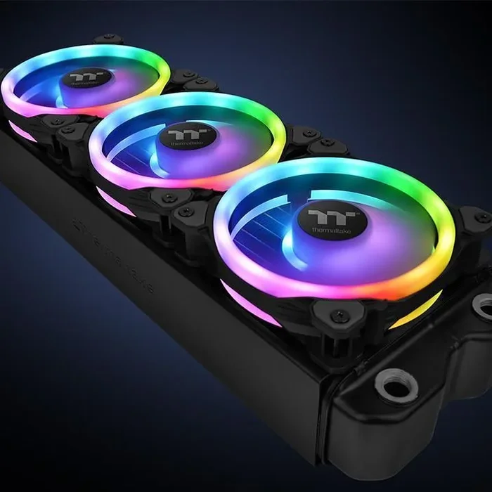 Thermaltake Riing Trio 14 RGB TT Premium Edition Procesador Ventilador 14 cm Negro, Gris